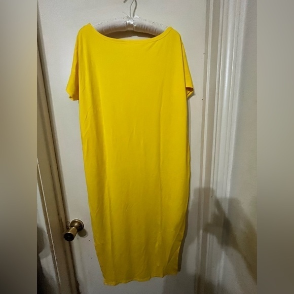 NWT XS summer Maxi Dress Off Shoulder Long Beach Cover Up Kaftan Dress w/Slit - Picture 3 of 3